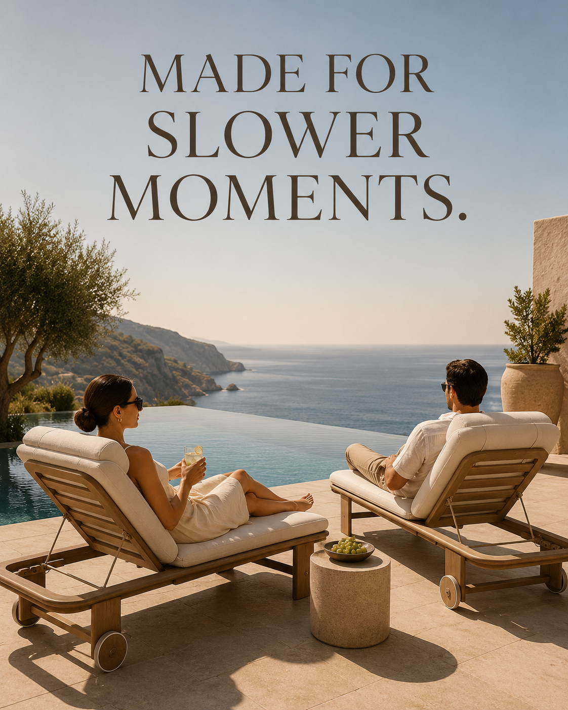 Mirae Riviera — Premium Acacia Sun Lounger
