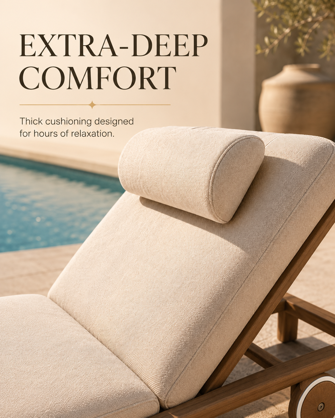 Mirae Riviera — Premium Acacia Sun Lounger
